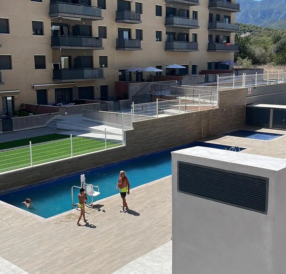 Apartamento Con Piscina ,Parking Y Aire Acondicionado Sant Carlos de la Ràpita 아파트